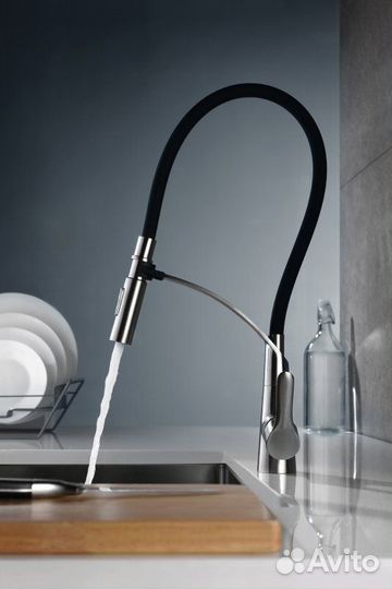 Смеситель для кухни BelBagno с гибким изливом BB-LAM36-IN