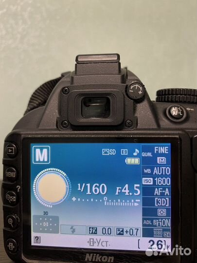 Зеркальный фотоаппарат Nikon d3100