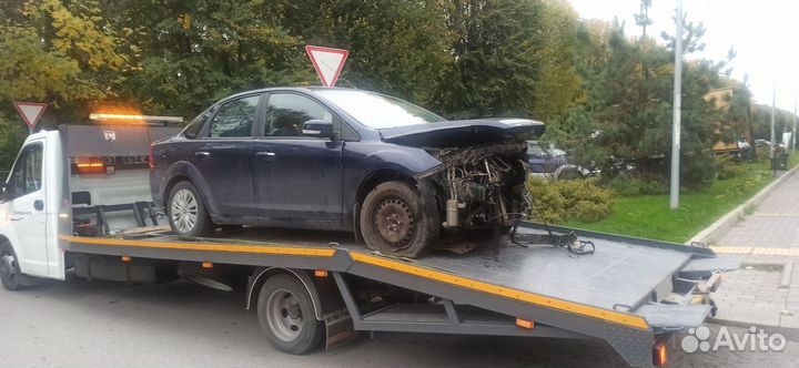 Ford Focus 1.6 AT, 2009, битый, 308 000 км
