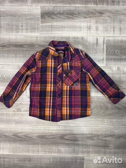 Рубашка детская в клетку 2-6 лет