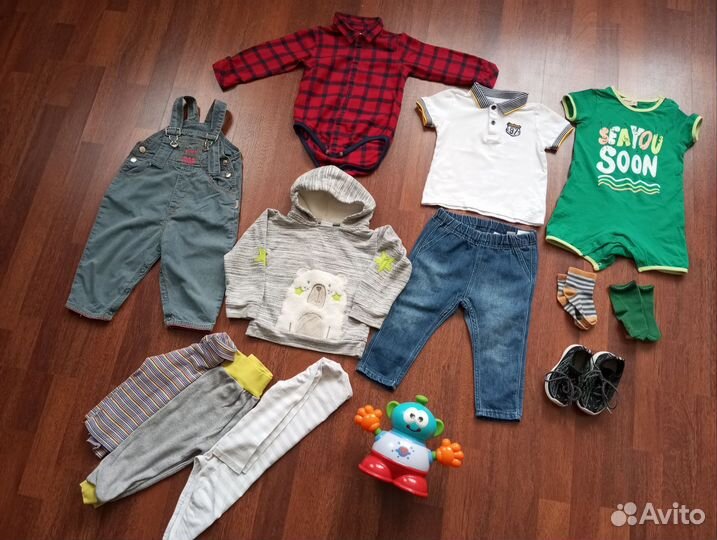 Пакет летних вещей для мальчика 80 86