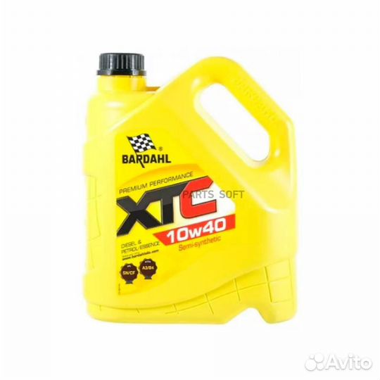 Bardahl 36242 10W40 XTC SN/CF 4L (полусинт. моторн