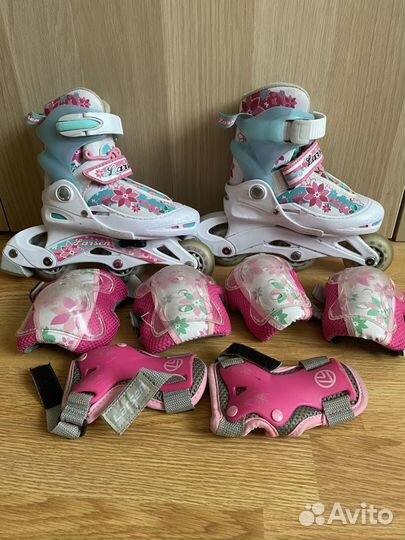 Роликовые коньки детские раздвижные р. 26-29