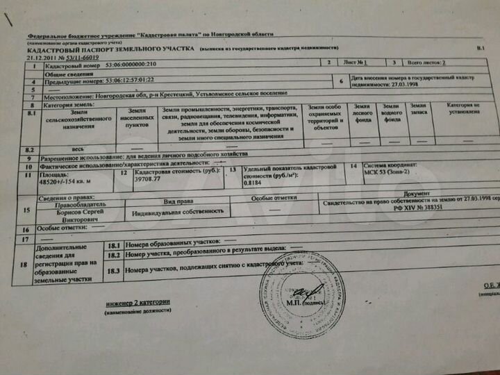 Участок 4,8 га (СНТ, ДНП)
