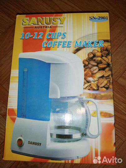 Кофеварка капельная sanusy SN-2901, новая