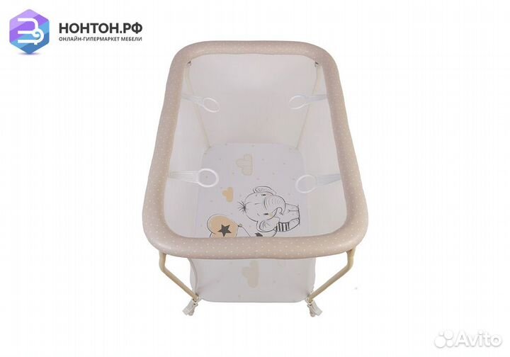 Манеж Classic принт Слоник / макиато