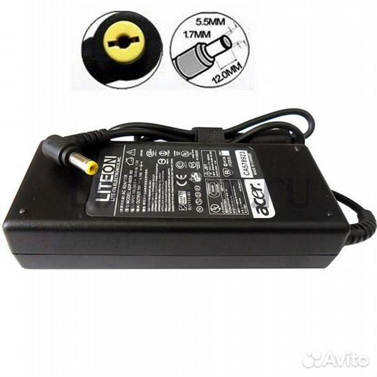 Блок питания для ноутбука Acer 19V, 3.62A, 5,5x1,7