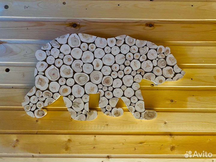 Панно из можжевельника