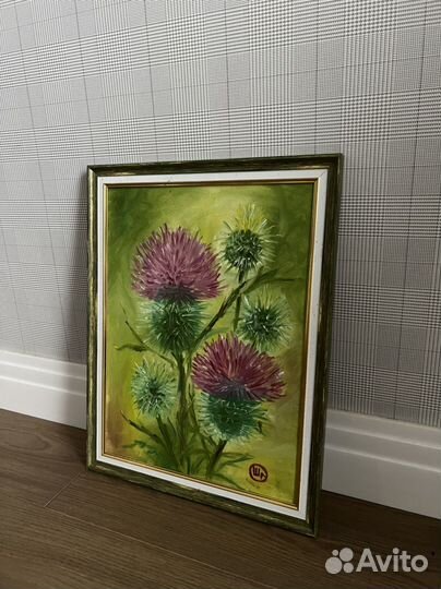 Интерьерная картина чертополох