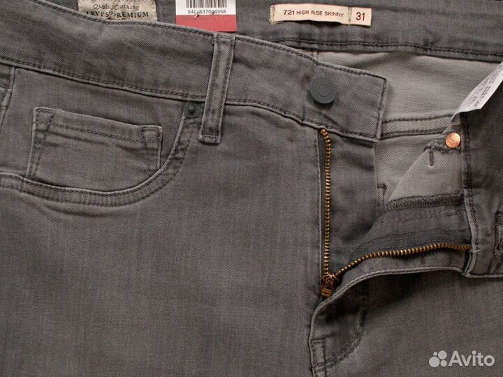 Летние Джинсы Levis 721 Original серые