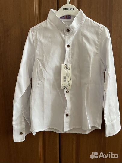 Рубашка белая 122 - 128 размер