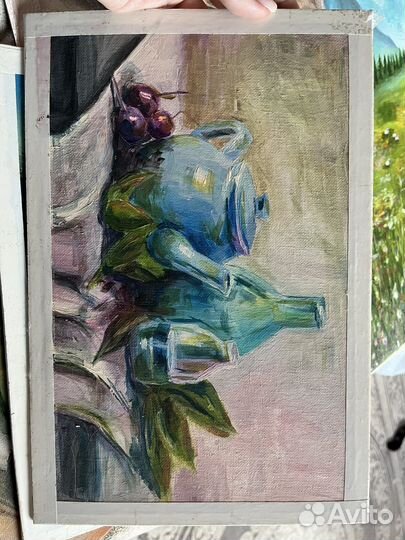 Живопись, аудиторные работы, пейзаж, портрет