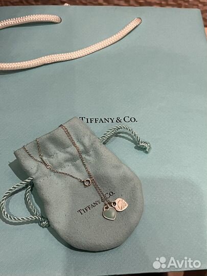 Цепочка с подвеской Tiffany double heart