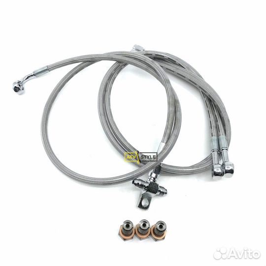 Передние удлиненные армированные тормозные шланги
