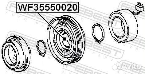 Подшипник кондиционера 35x55x20 Toyota Camry