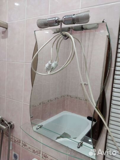 Зеркало с подсветкой для ванной бу