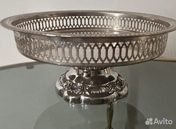 Фруктовница серебрение винтаж Англия