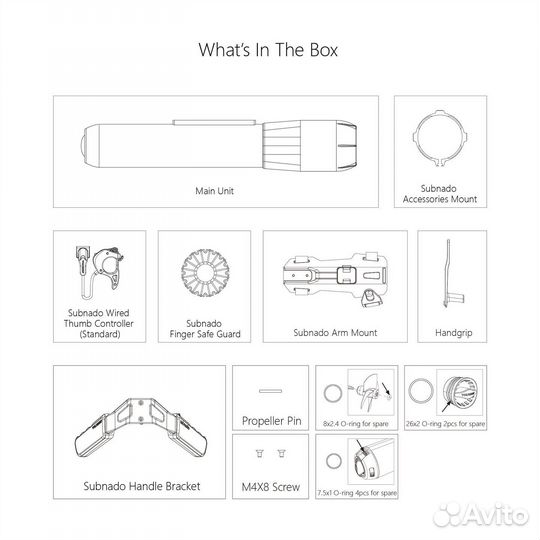 Подводный буксировщик Waydoo Subnado