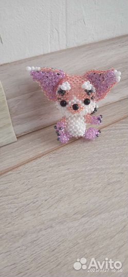 Амигуруми из бисера ушастик