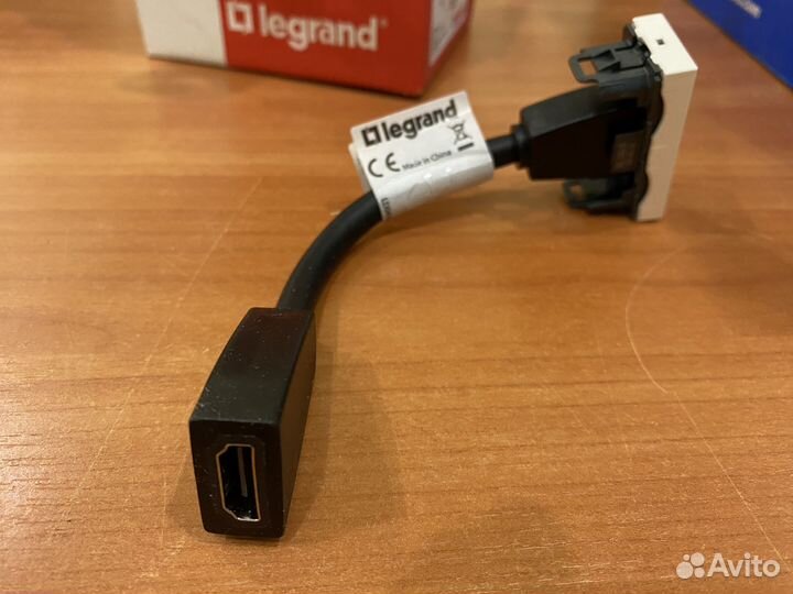 Розетка hdmi Legrand mosaic, белый 078778
