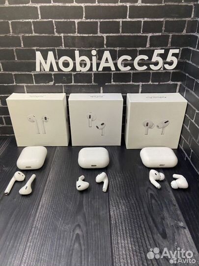 Наушники Apple AirPods 2/3/Pro/Pro2 гарантия