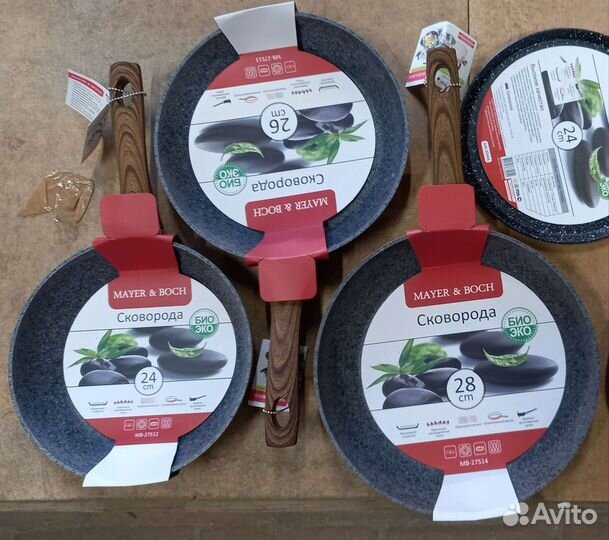 Сковородки (индукция) с антипригарным покрытием