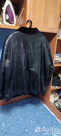 Кожаная дубленка мужская