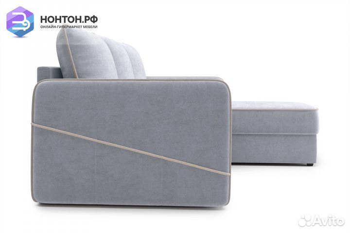 Диван угловой дельфин Энерджи серый