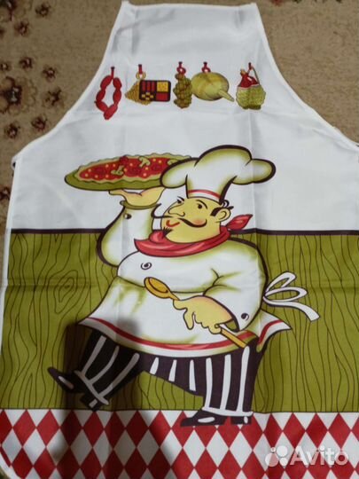 Фартук с прихваткой и варежкой