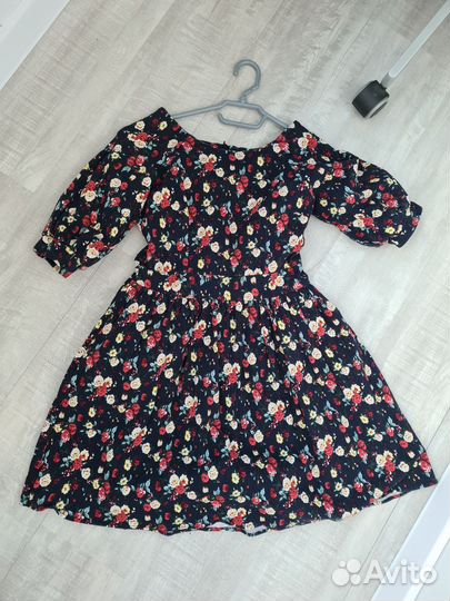 Платье женское в цветочек 40, 42