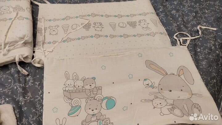 Бортики на прямоугольную детскую кроватку