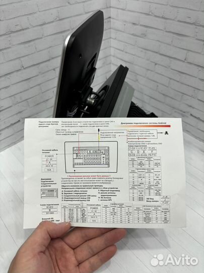 Магнитола 1 din с экраном 10дюйм 8ядер 4/64