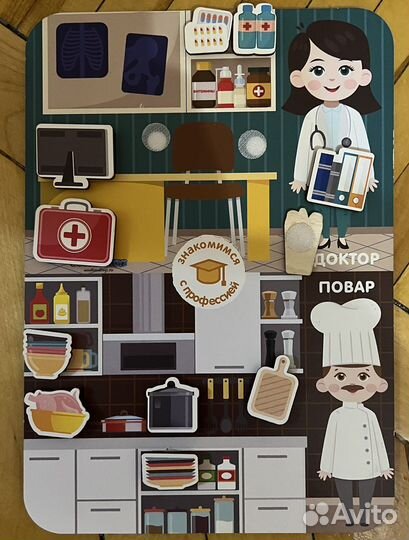 Обучающий Сортер Профессии Доктор и Повар
