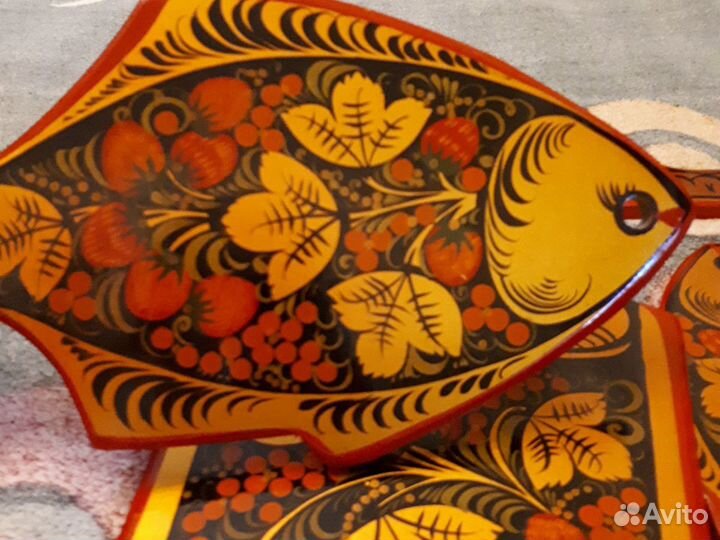 Доска разделочная набор хохлома