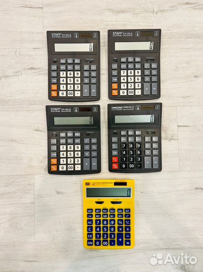 Калькуляторы канцелярские