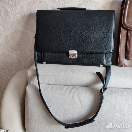 Мужской кожаный портфель бу