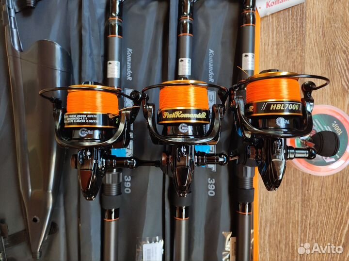 Карповые телескопы с катушками 3+3. Komandor
