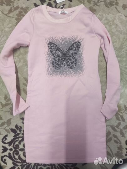 Платье туника теплое