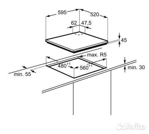 Газовая варочная поверхность Electrolux