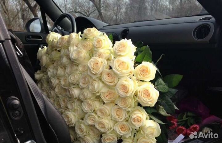 Роза 55, 101 букеты-гиганты