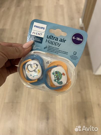 Пустышка avent 6 18 новые