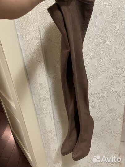 Ботфорты натуральная замша 38