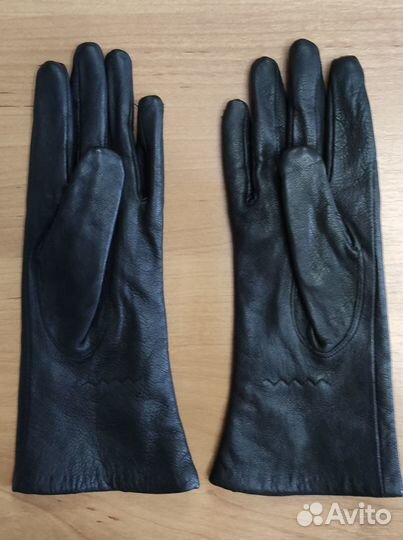 Перчатки женские кожаные