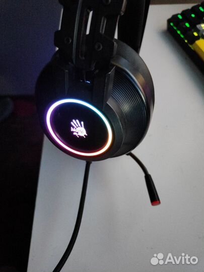 Наушники игровые, проводные bloody