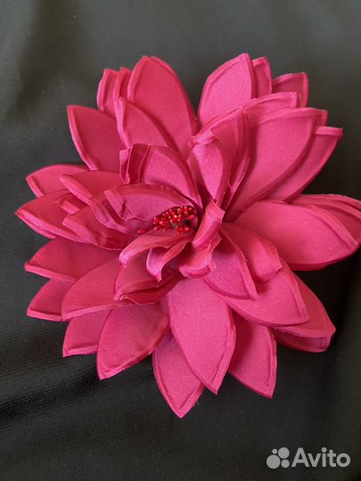 Чокер цветок из ткани