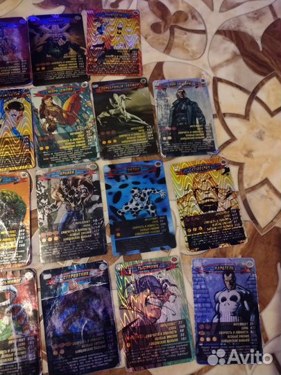 Карточки герои и злодеи 328 шт