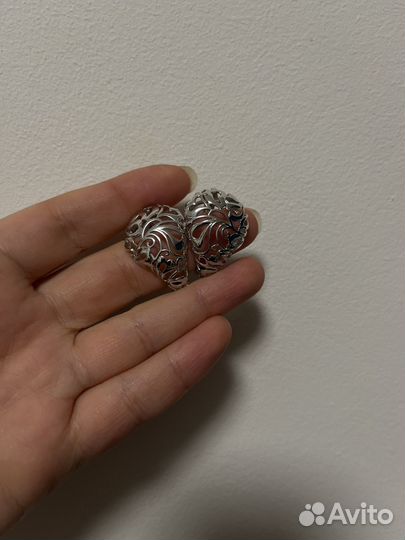 Серьги серебро