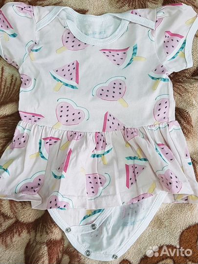 Платье боди для девочки 74