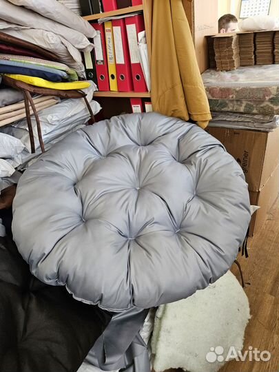 Круглая подушка в подвесное кресло для качели