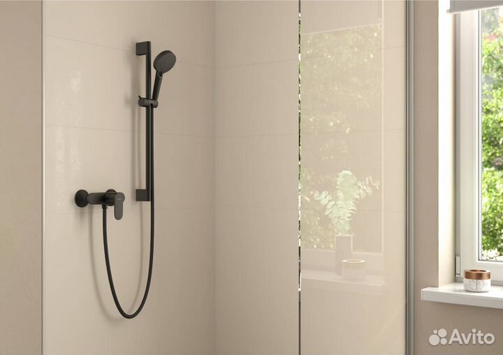 Душевой гарнитур Hansgrohe Vernis Blend черный матовый 26422670